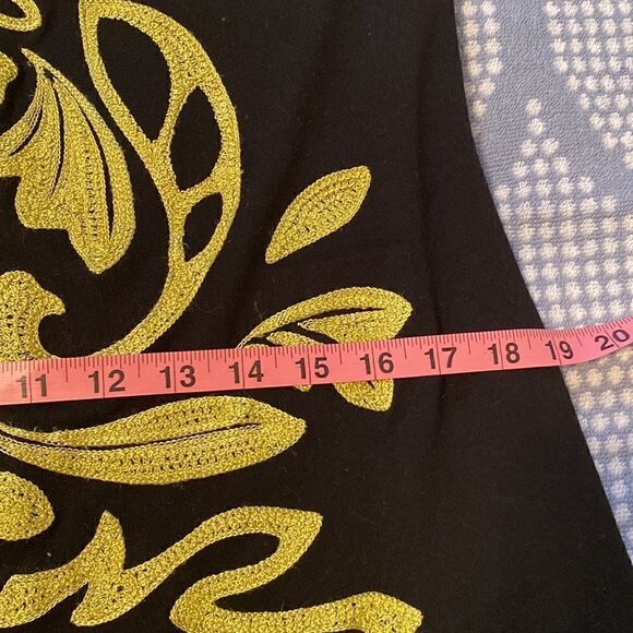 INC international Concepts Black&Gold embroidered - Picture 11 of 11